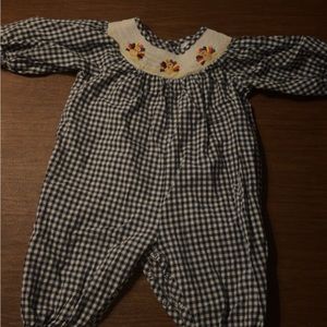 Turkey Smocked Long Bubble- Excellent Condition